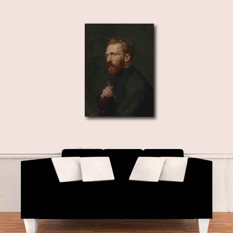 Πίνακας σε καμβά Vincent Van Gogh - Self Portrait 100x135 Τελαρωμένος καμβάς σε ξύλο με πάχος 2cm