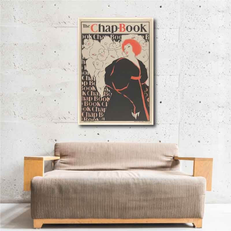 Πίνακας σε καμβά William H. Bradley - The Chap Book 143x100 Τελαρωμένος καμβάς σε ξύλο με πάχος 2cm