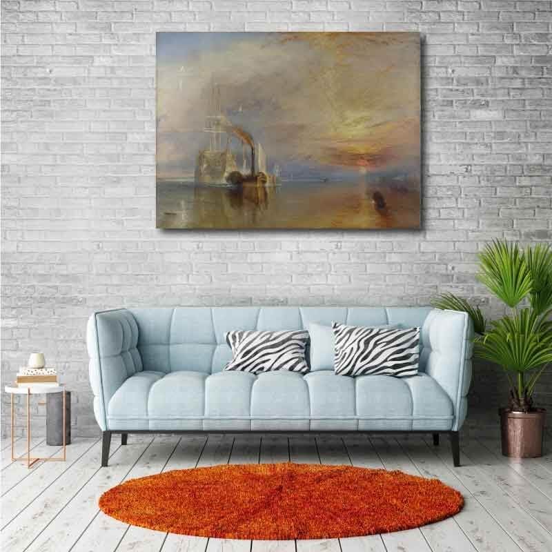 Πίνακας σε καμβά William Turner - Boat off a Harbour's Mouth - 1842 100x135 Τελαρωμένος καμβάς σε ξύλο με πάχος 2cm