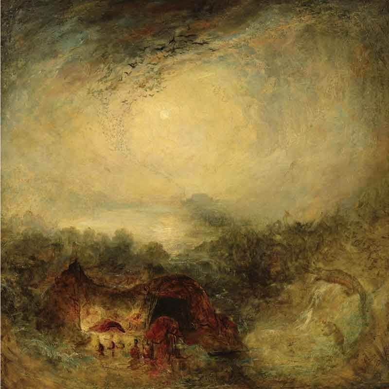 Πίνακας σε καμβά William Turner - The Evening of the Deluge - 1843