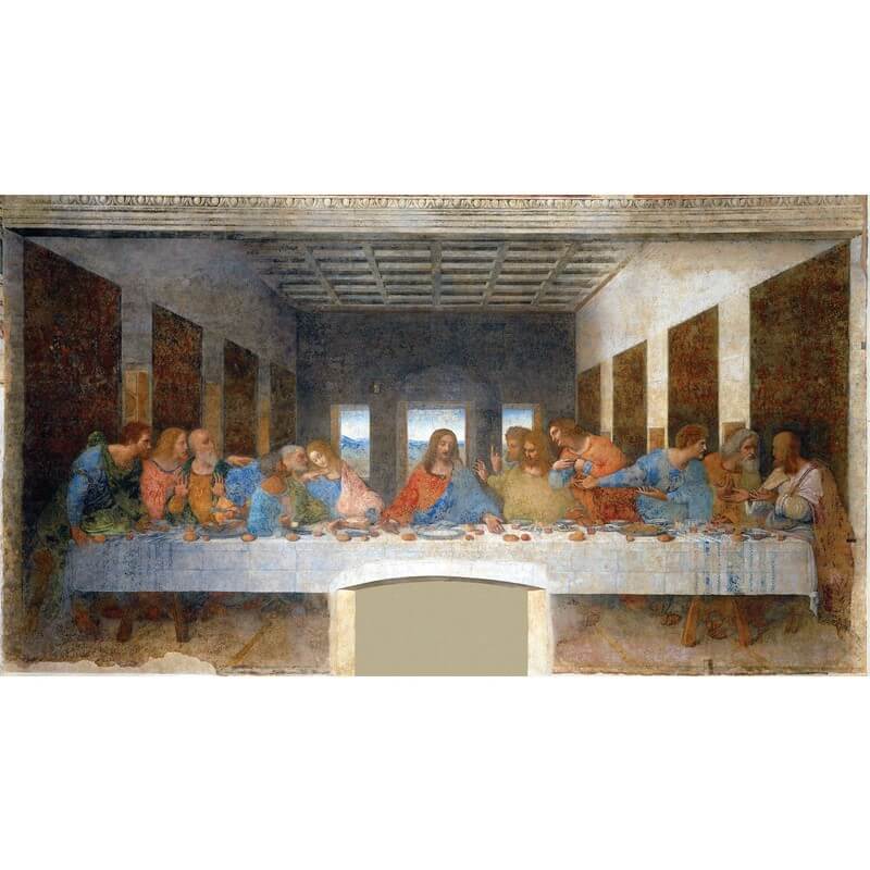 Πίνακας σε καβά Leonardo da Vinci - The Last Supper