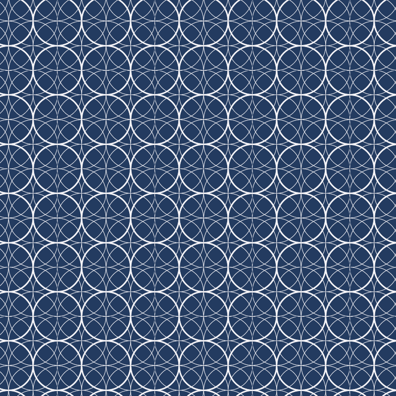 Ταπετσαρία με μπλε γεωμετρικά σχέδια