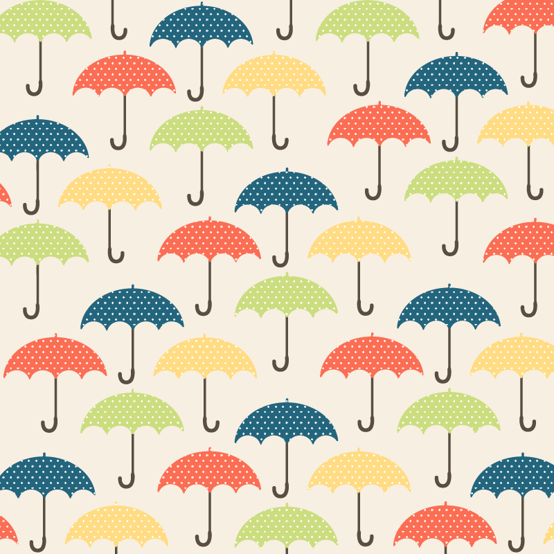 Ταπετσαρία Πολύχρωμες ομπρέλες