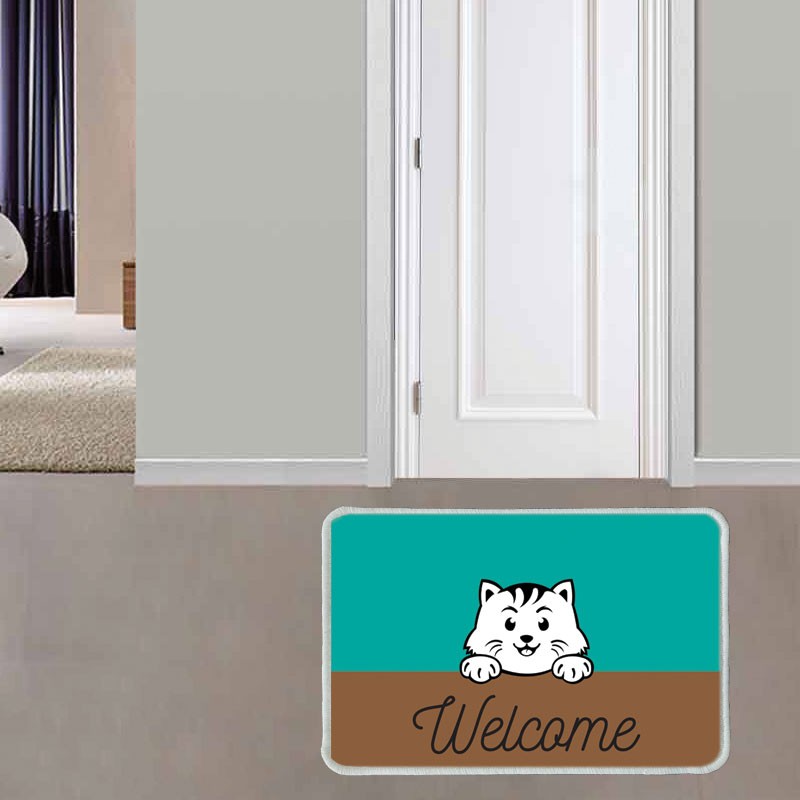 Χαλάκι εισόδου Welcome cat