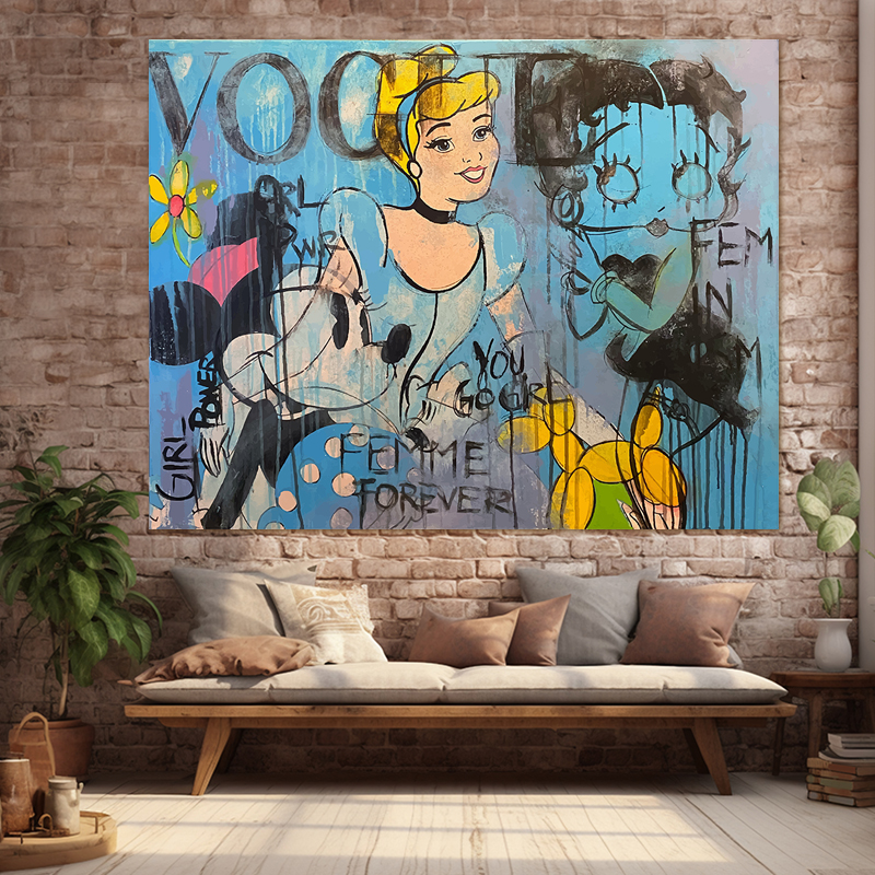 FEMME FOREVER 116x90 Τελαρωμένος καμβάς σε ξύλο με πάχος 2cm