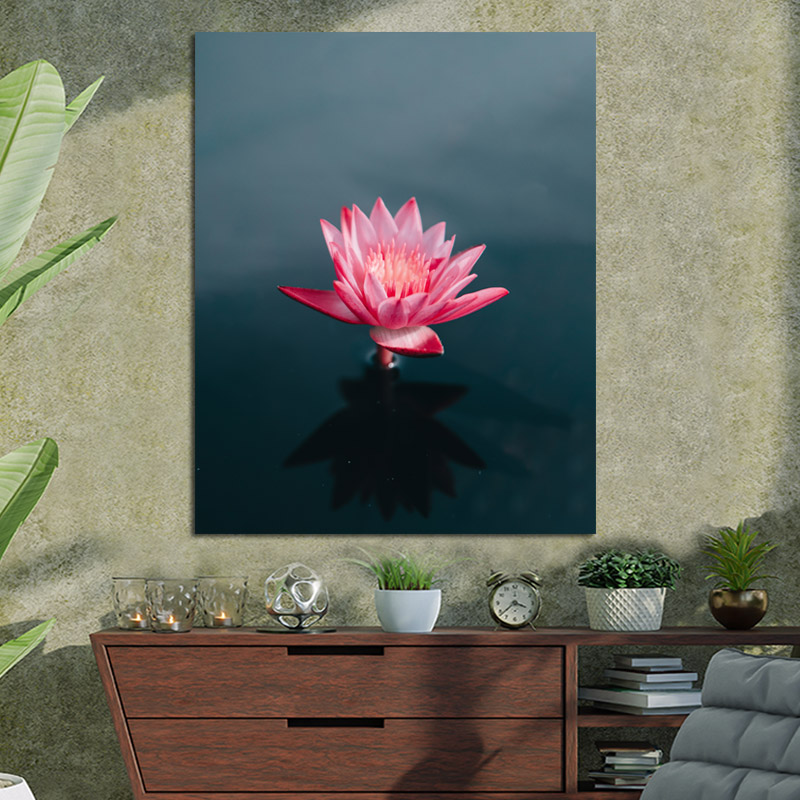 Πίνακας σε καμβά Pond lily 90x112 Τελαρωμένος καμβάς σε ξύλο με πάχος 2cm