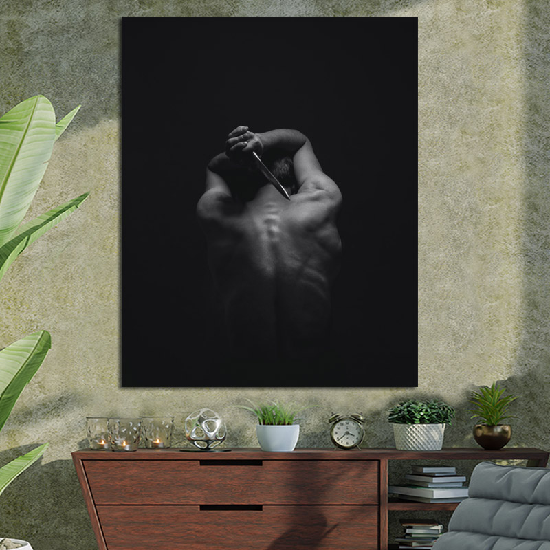 Πίνακας σε καμβά self harm 100x125 Τελαρωμένος καμβάς σε ξύλο με πάχος 2cm
