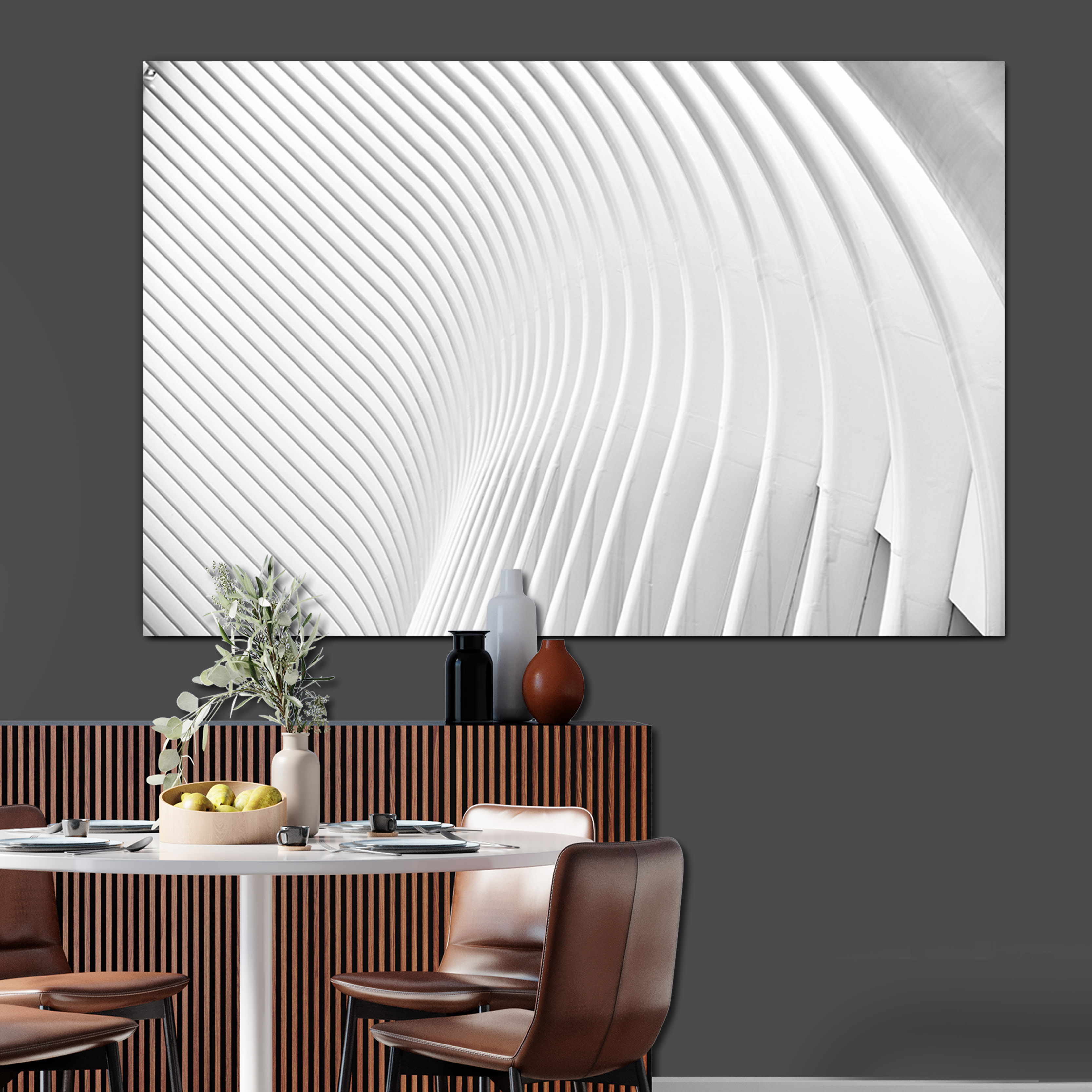 Πίνακας με 3D γραμμές 53x80 Τελαρωμένος καμβάς σε ξύλο με πάχος 2cm