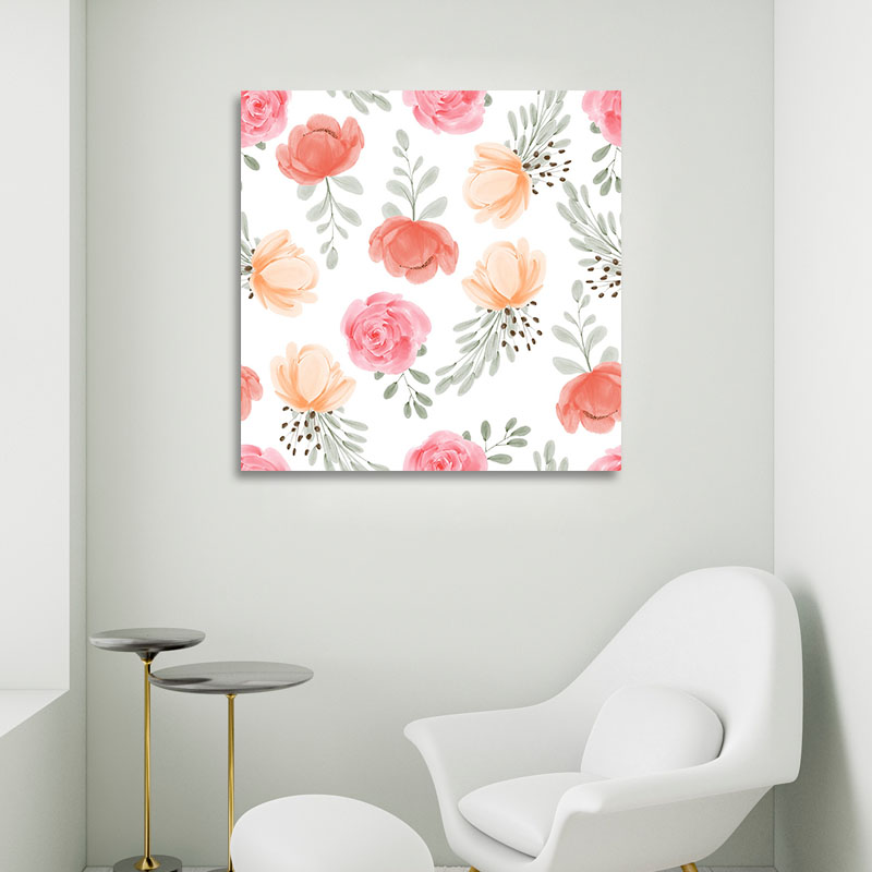 Πίνακας σε καμβά με Colorfull Vintage 60x60 Τελαρωμένος καμβάς σε ξύλο με πάχος 2cm