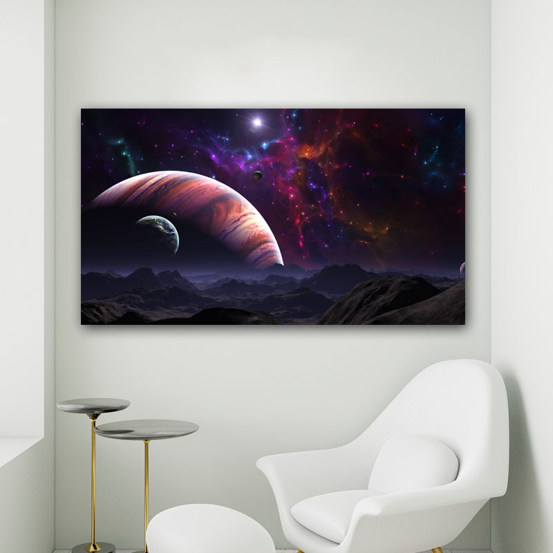 Πίνακας σε καμβά Διαστημικό Τοπίο 3 177x100 Τελαρωμένος καμβάς σε ξύλο με πάχος 2cm