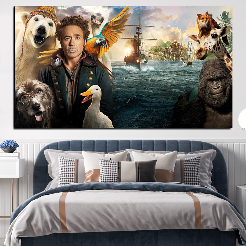 Πίνακας με Dolittle movie 124x70 Τελαρωμένος καμβάς σε ξύλο με πάχος 2cm