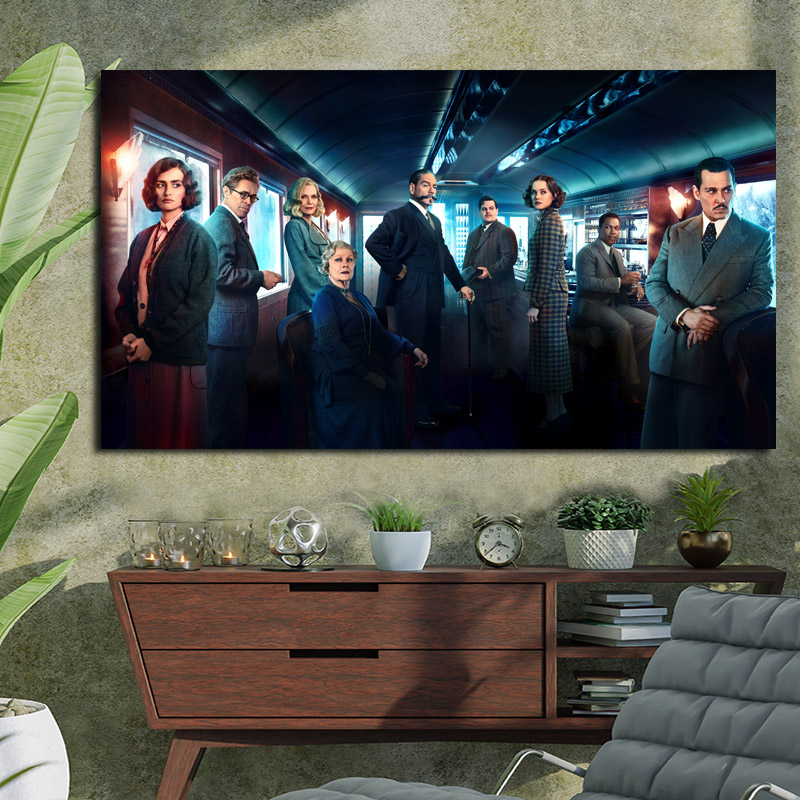 Πίνακας με Murder on the Orient Experss 2017 movie 124x70 Τελαρωμένος καμβάς σε ξύλο με πάχος 2cm