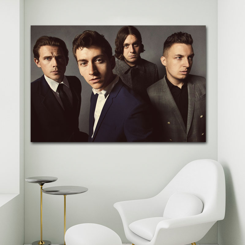 Πίνακας σε καμβά Arctic Monkeys 2 165x110 Τελαρωμένος καμβάς σε ξύλο με πάχος 2cm