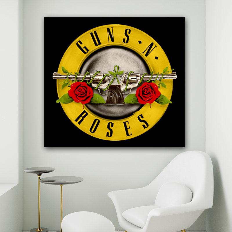 Πίνακας σε καμβά Guns n Roses 97x90 Τελαρωμένος καμβάς σε ξύλο με πάχος 2cm