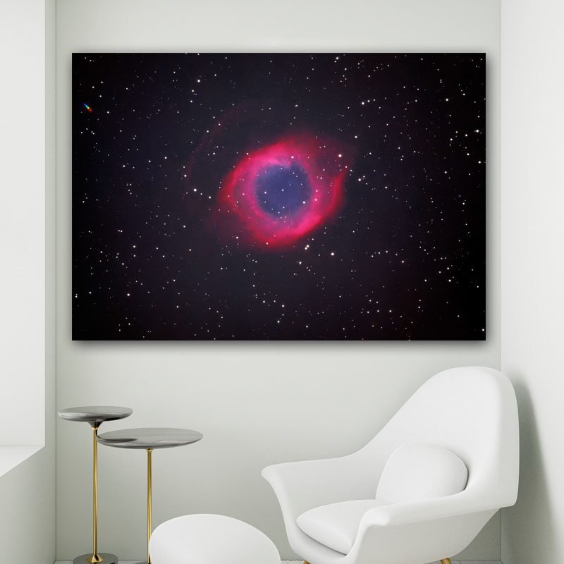 Πίνακας σε καμβά Pink Nebula 100x70 Τελαρωμένος καμβάς σε ξύλο με πάχος 2cm