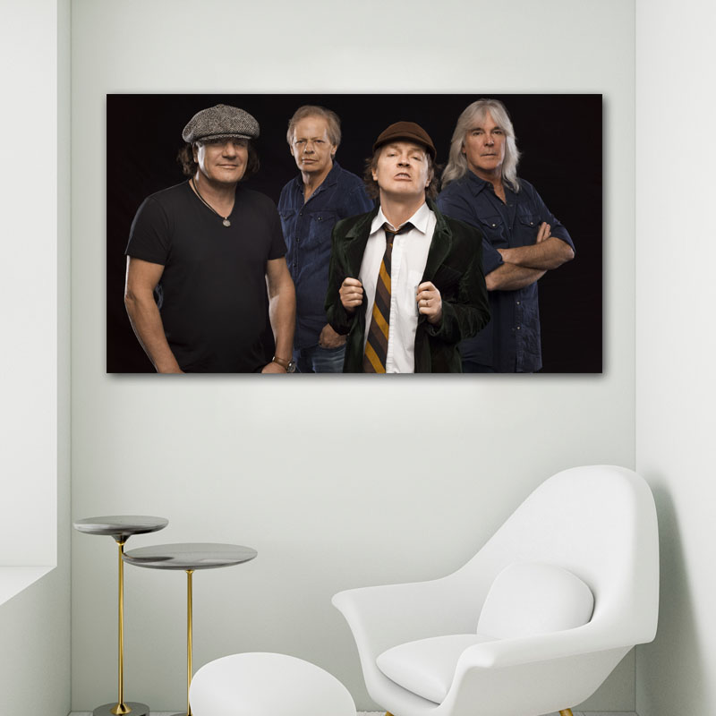 Πίνακας σε καμβά ACDC 2 160x90 Τελαρωμένος καμβάς σε ξύλο με πάχος 2cm
