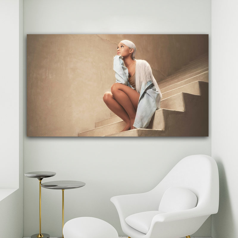 Πίνακας σε καμβά Ariana Grande 4 195x110 Τελαρωμένος καμβάς σε ξύλο με πάχος 2cm