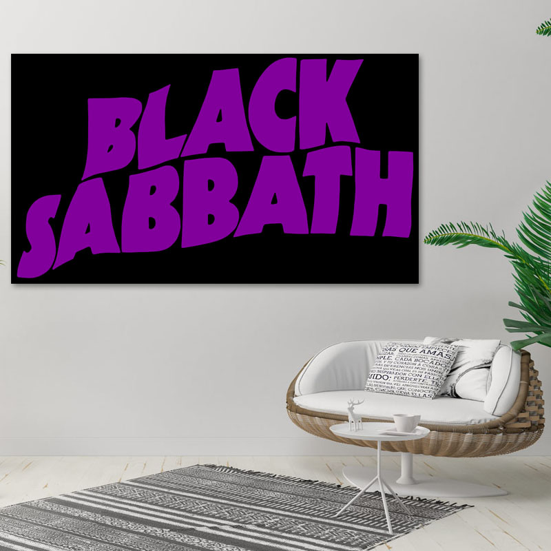 Πίνακας σε καμβά Black Sabbath 142x80 Τελαρωμένος καμβάς σε ξύλο με πάχος 2cm