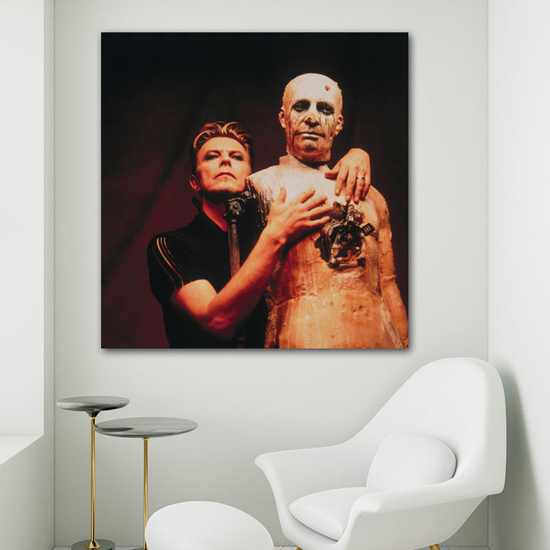 Πίνακας σε καμβά David Bowie 4 110x113 Τελαρωμένος καμβάς σε ξύλο με πάχος 2cm
