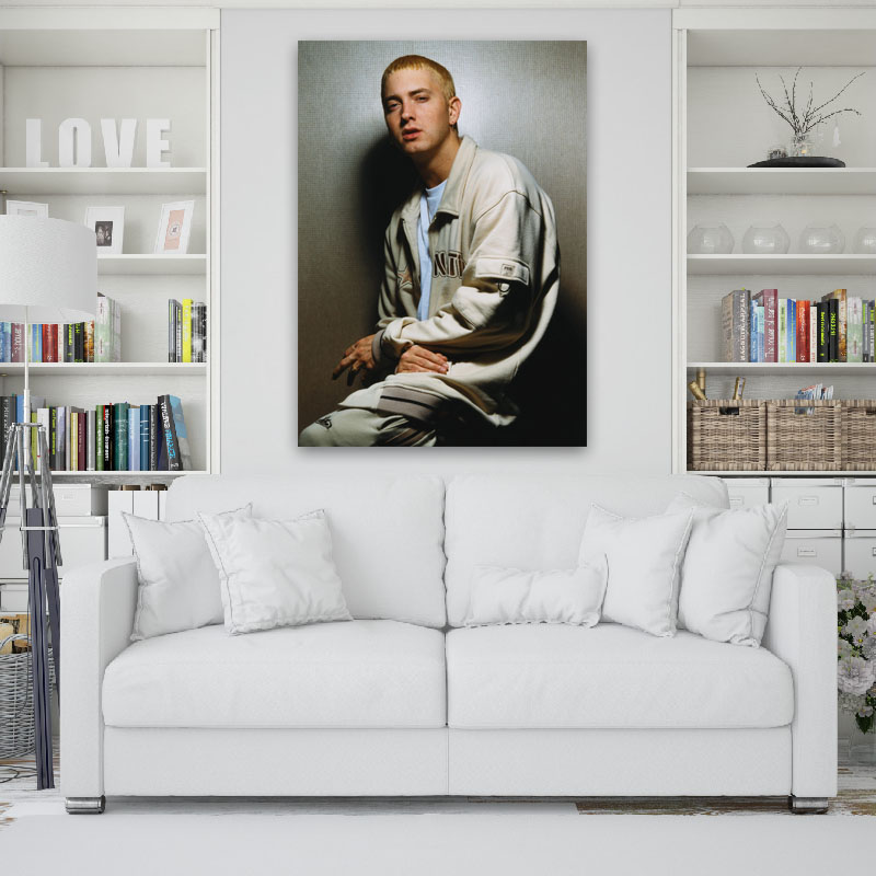 Πίνακας σε καμβά Eminem 8 90x126 Τελαρωμένος καμβάς σε ξύλο με πάχος 2cm