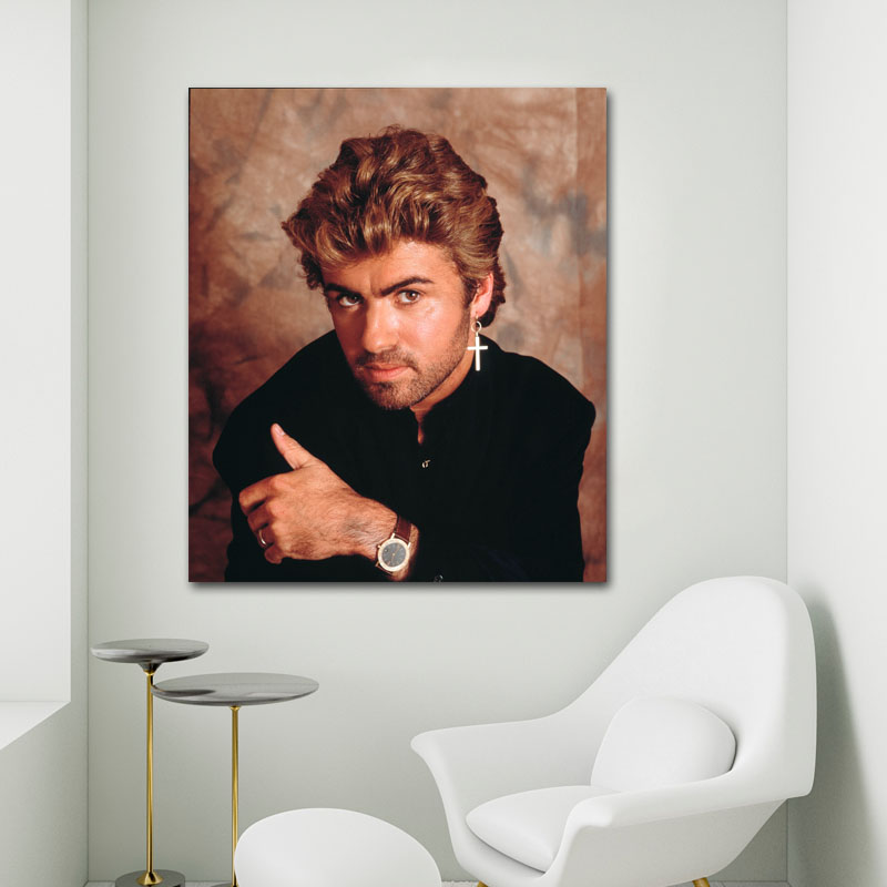 Πίνακας σε καμβά George Michael 90x106 Τελαρωμένος καμβάς σε ξύλο με πάχος 2cm