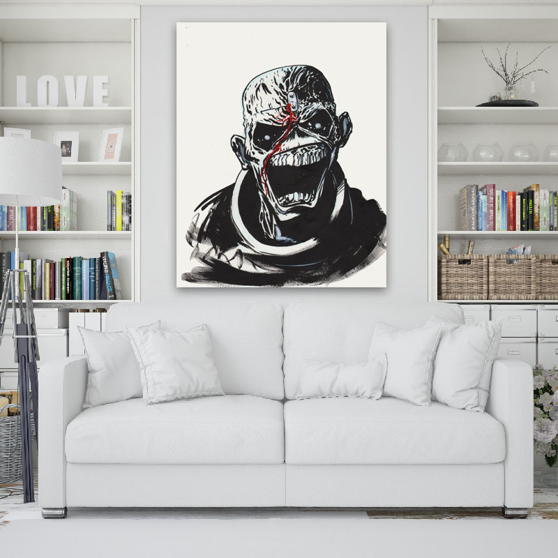 Πίνακας σε καμβά Iron Maiden Eddie 110x139 Τελαρωμένος καμβάς σε ξύλο με πάχος 2cm