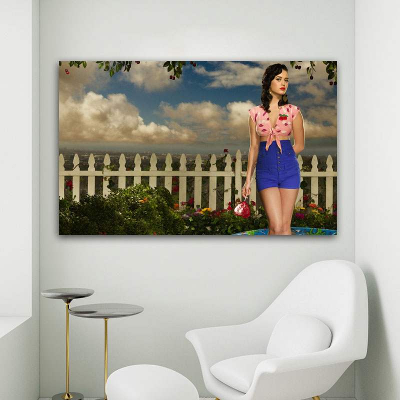 Πίνακας σε καμβά Katy Perry 4 96x60 Τελαρωμένος καμβάς σε ξύλο με πάχος 2cm