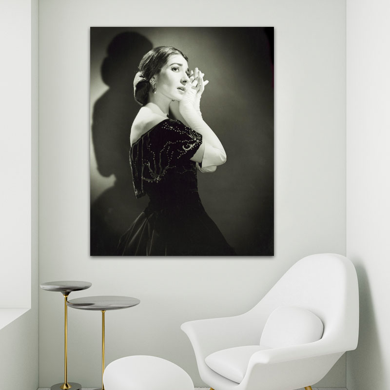 Πίνακας σε καμβά Maria Callas 2 120x149 Τελαρωμένος καμβάς σε ξύλο με πάχος 2cm