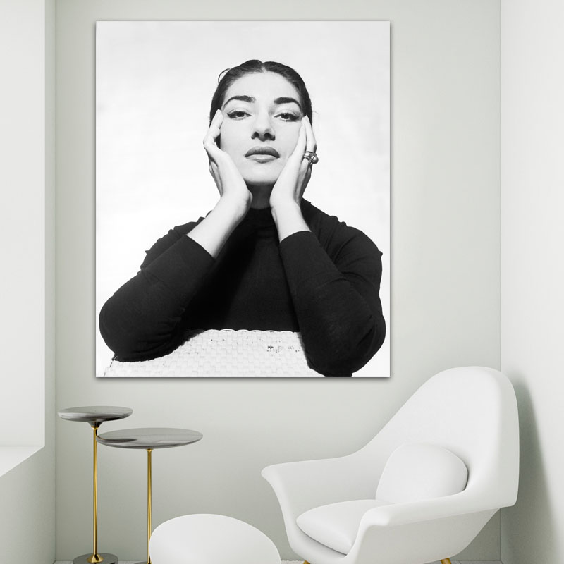 Πίνακας σε καμβά Maria Callas 90x109 Τελαρωμένος καμβάς σε ξύλο με πάχος 2cm