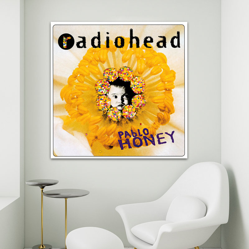 Πίνακας σε καμβά Radiohead Pablo Honey 80x80 Τελαρωμένος καμβάς σε ξύλο με πάχος 2cm