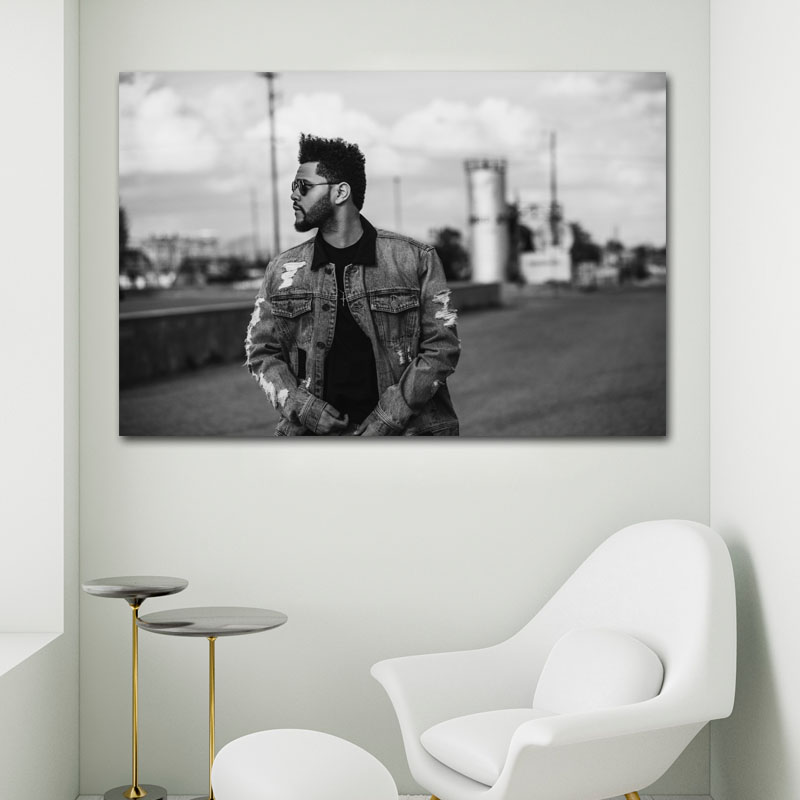Πίνακας σε καμβά The Weeknd 2 135x90 Τελαρωμένος καμβάς σε ξύλο με πάχος 2cm