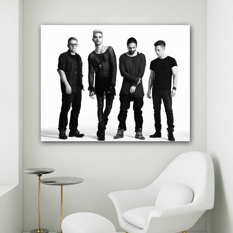 Πίνακας σε καμβά Tokio Hotel 90x70 Τελαρωμένος καμβάς σε ξύλο με πάχος 2cm