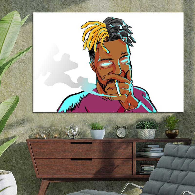 Πίνακας σε καμβά XXXTentacion 2 165x110 Τελαρωμένος καμβάς σε ξύλο με πάχος 2cm