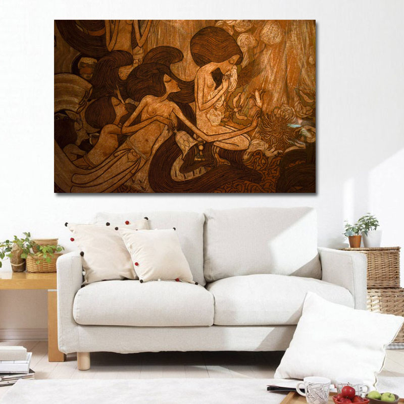 Πίνακας του Jan Toorop-The Three Brides 70x46 Τελαρωμένος καμβάς σε ξύλο με πάχος 2cm