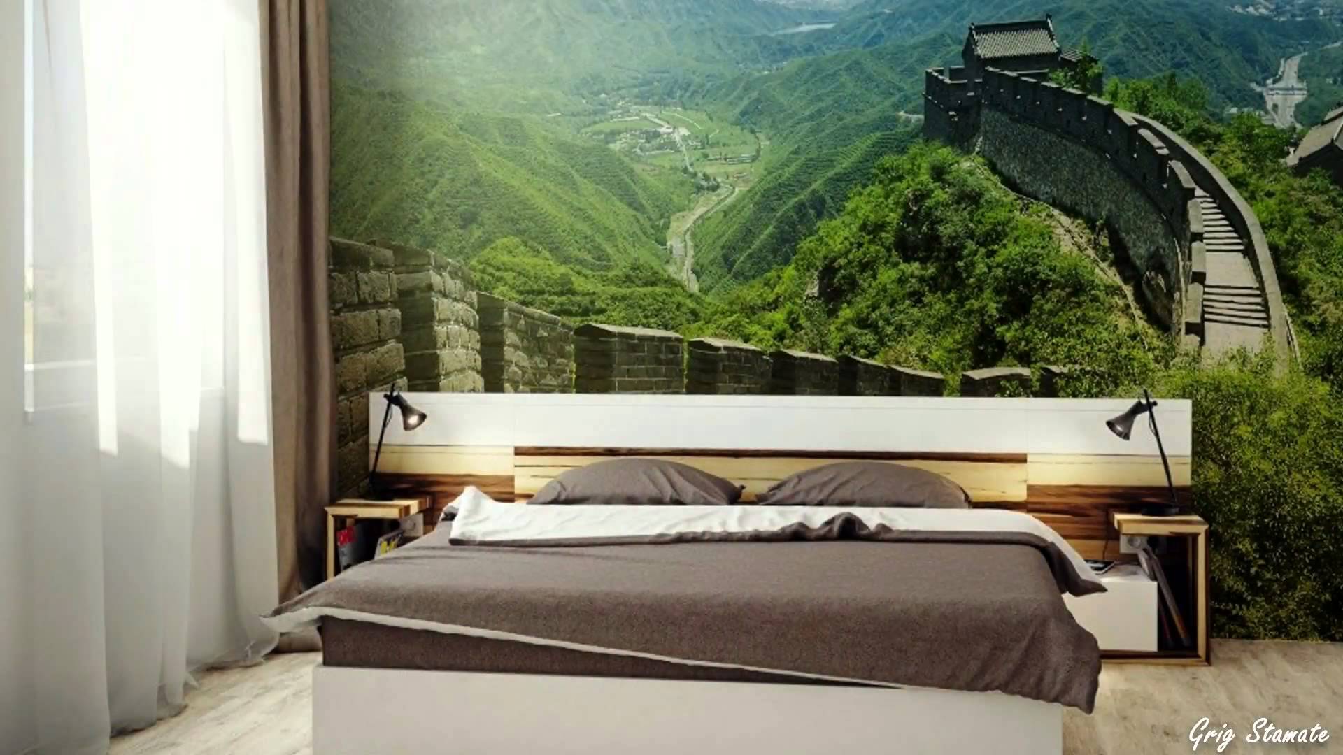 φωτοταπετσαρία με δασικό δρόμο