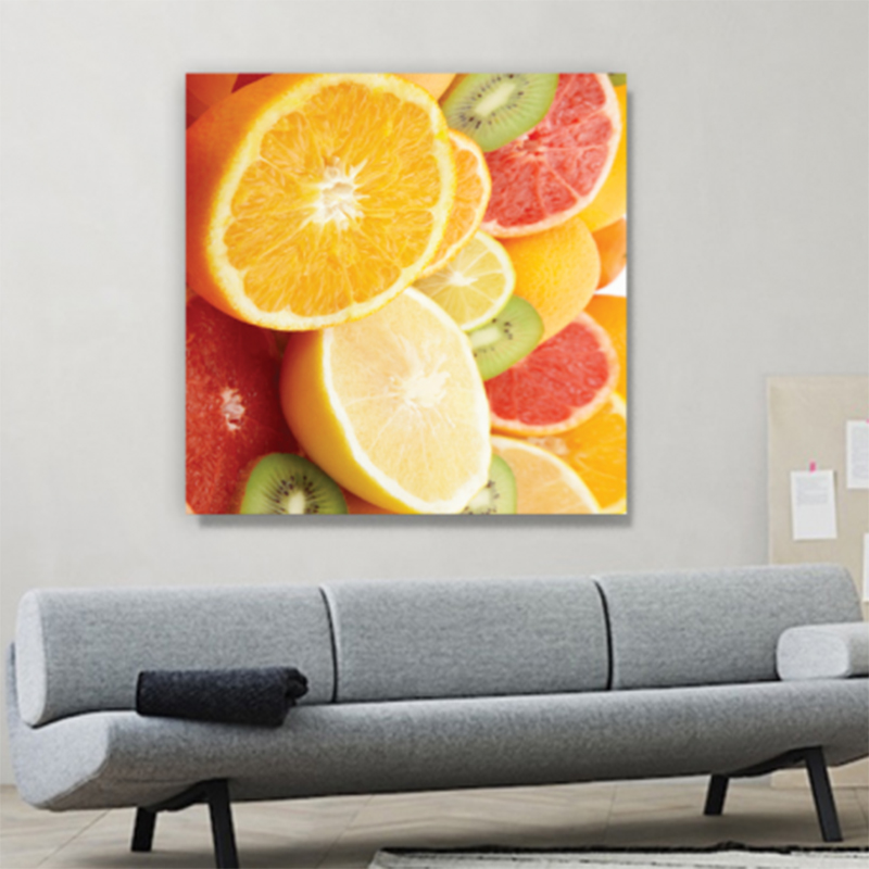 πίνακας με φαγητά φρούτα