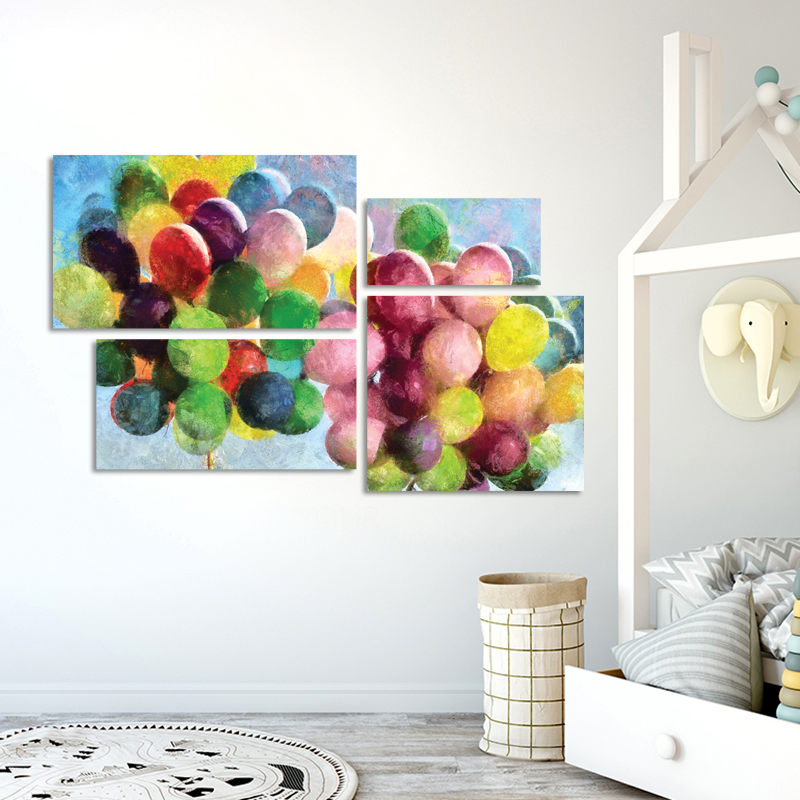 μοντέρνοι πίνακες με μπαλόνια