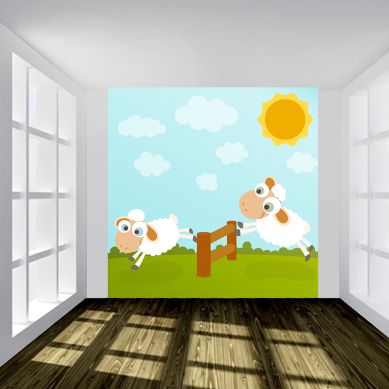 ταπετσαρία για παιδικό δωμάτιο με πρόβατα